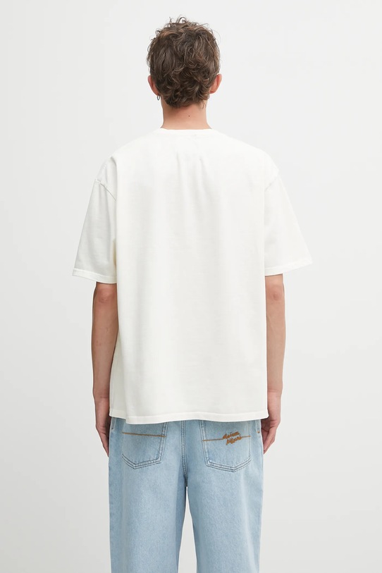 Oblečenie Bavlnené tričko RHUDE Roadway Racing RHPF25TT11012 béžová