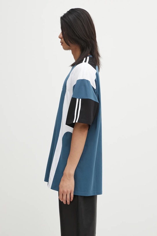 Памучна тениска Martine Rose Oversized Panelled 630JE01529D син AW25