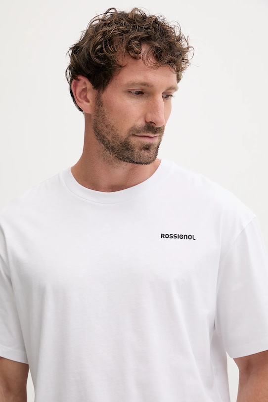 Rossignol tricou din bumbac WATERFALL RELAX alb RLOMY05