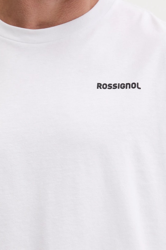 Rossignol t-shirt bawełniany WATERFALL RELAX RLOMY05 biały