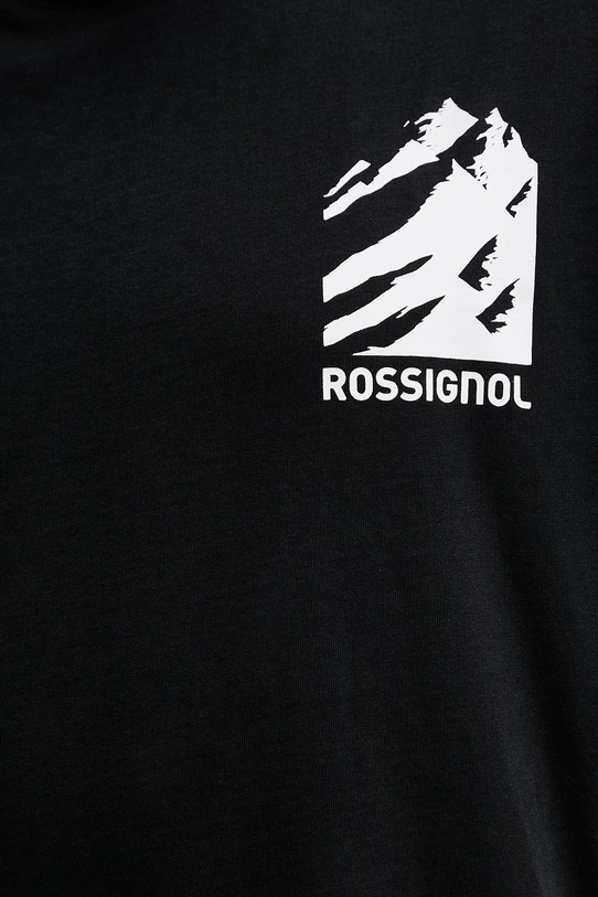 Rossignol t-shirt bawełniany WATERFALL RELAX RLOMY05 czarny
