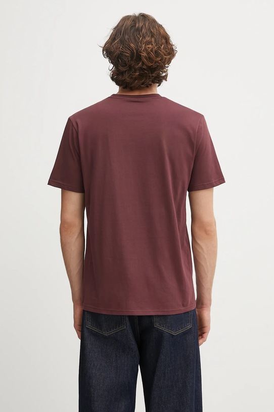 Odzież Carhartt WIP t-shirt bawełniany S/S Pocket T-Shirt I030434.33KXX bordowy