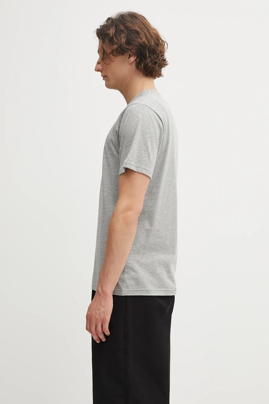 Carhartt WIP t-shirt bawełniany Standard Crew Neck T-Shirt 2-pack I029370.14FXX szary AW25