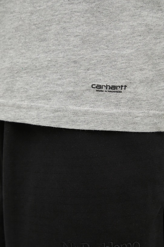 Carhartt WIP t-shirt in cotone Standard Crew Neck T-Shirt pacco da 2 grigio I029370.14FXX