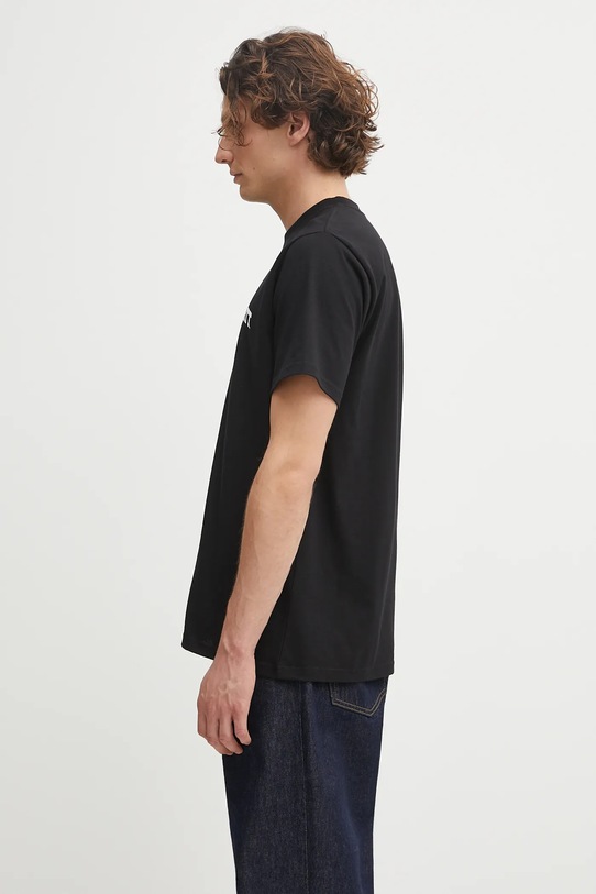 Carhartt WIP t-shirt bawełniany S/S University Script T-Shirt I036110.0D2XX czarny AW25