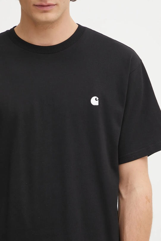 Carhartt WIP t-shirt bawełniany S/S Madison T-Shirt czarny I033000.K02XX