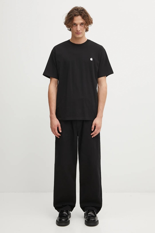 Carhartt WIP t-shirt bawełniany S/S Madison T-Shirt I033000.K02XX czarny