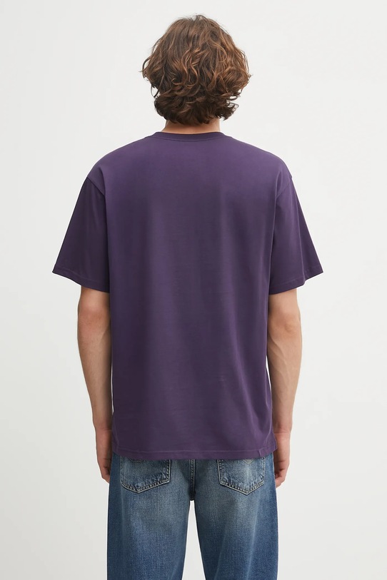 Odzież Carhartt WIP t-shirt bawełniany S/S Madison T-Shirt I033000.39FXX fioletowy