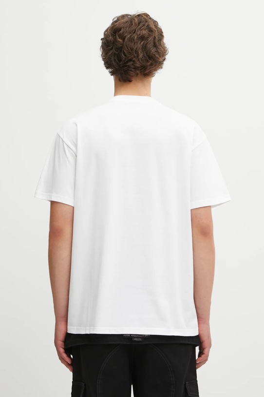 Ρούχα Βαμβακερό μπλουζάκι Carhartt WIP S/S Wild Dog T-Shirt I035450.02XX λευκό