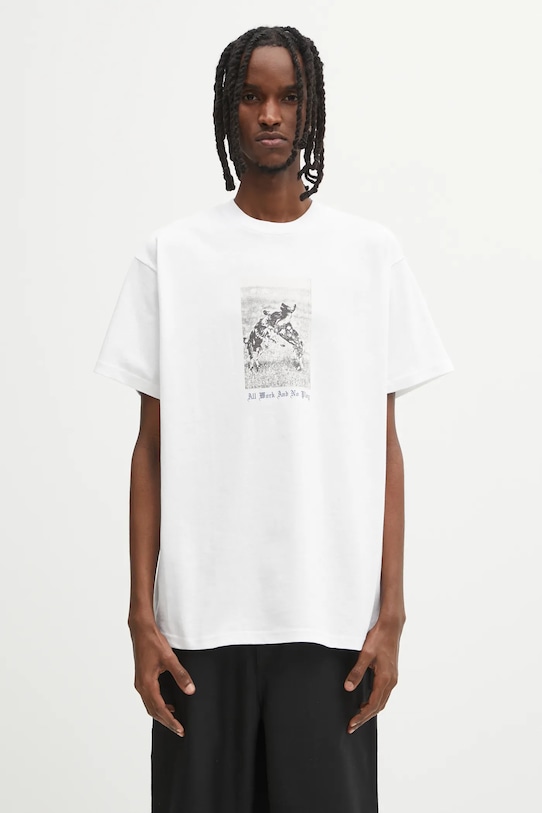 Bavlněné tričko Carhartt WIP S/S No Play T-Shirt regular bílá I035452.02XX