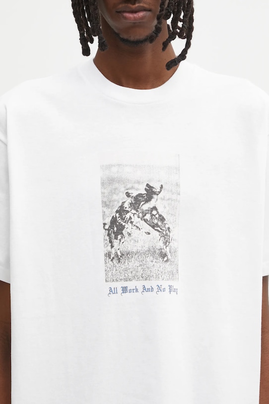 Bavlněné tričko Carhartt WIP S/S No Play T-Shirt bílá I035452.02XX