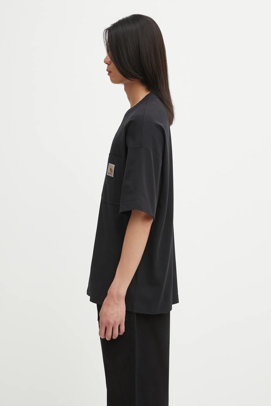 Carhartt WIP t-shirt bawełniany S/S Work Pocket T-Shirt I035523.89XX czarny AW25