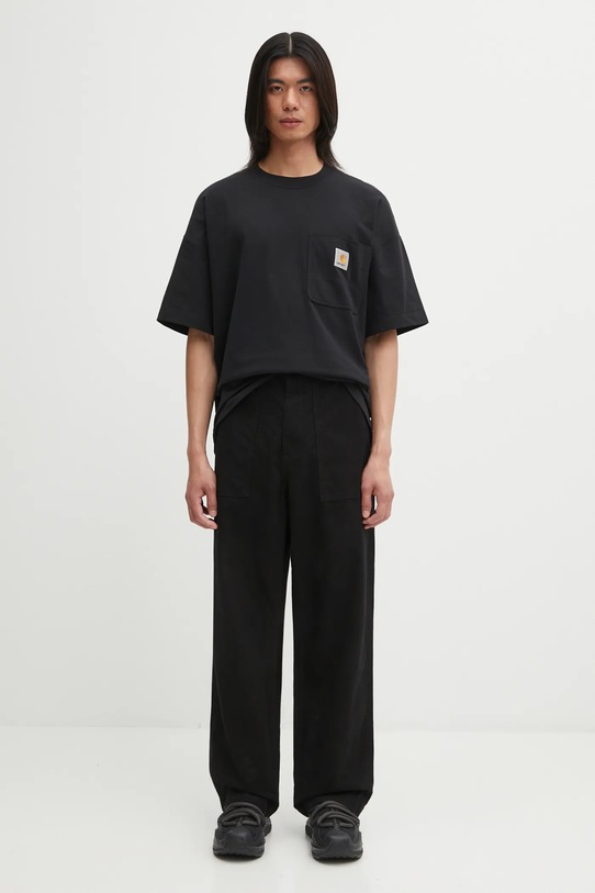 Carhartt WIP t-shirt bawełniany S/S Work Pocket T-Shirt I035523.89XX czarny