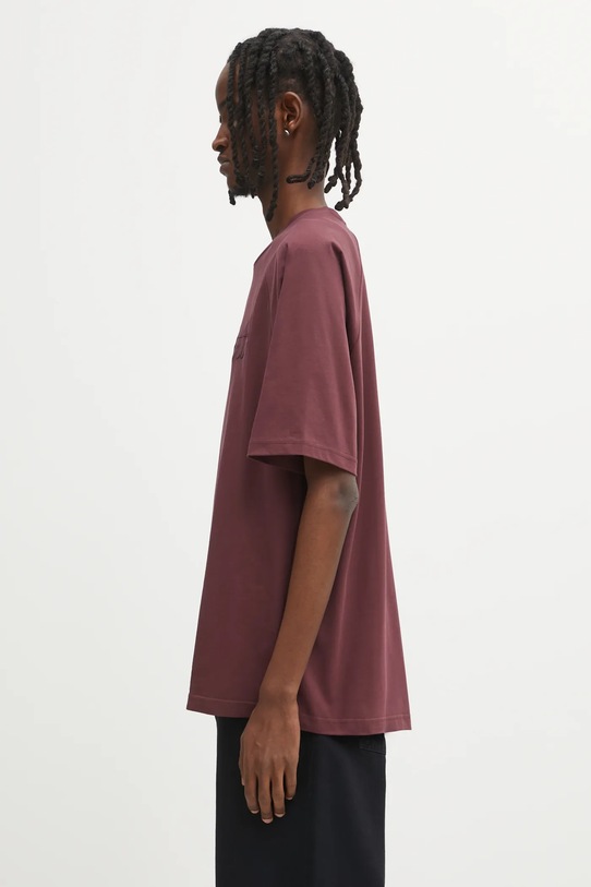 Carhartt WIP t-shirt bawełniany S/S Ray T-Shirt I035306.33KXX bordowy AW25