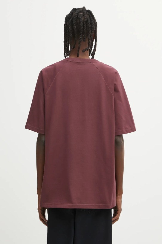 Odzież Carhartt WIP t-shirt bawełniany S/S Ray T-Shirt I035306.33KXX bordowy