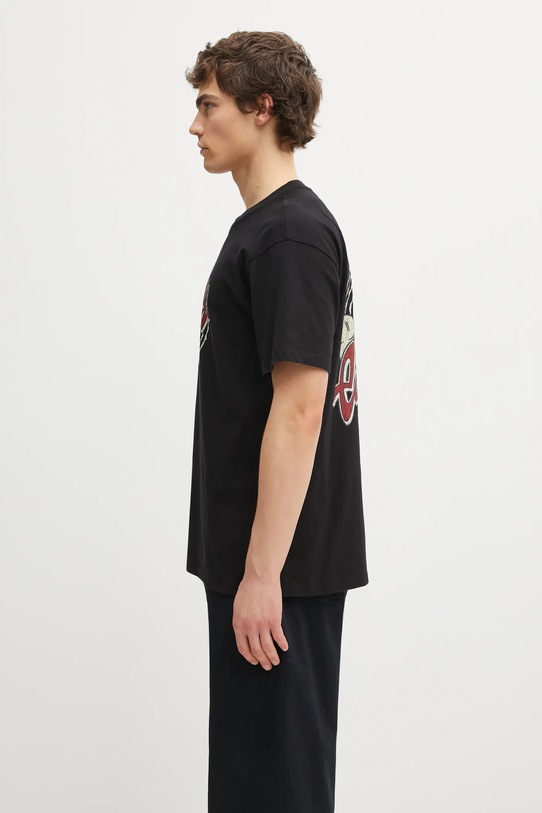 Carhartt WIP t-shirt bawełniany S/S Chedda T-Shirt I035428.8960 czarny AW25