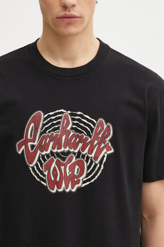Carhartt WIP t-shirt bawełniany S/S Chedda T-Shirt czarny I035428.8960