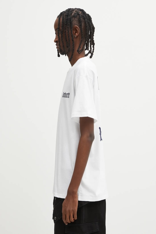 Carhartt WIP t-shirt bawełniany S/S Schooling T-Shirt I035453.02XX biały AW25