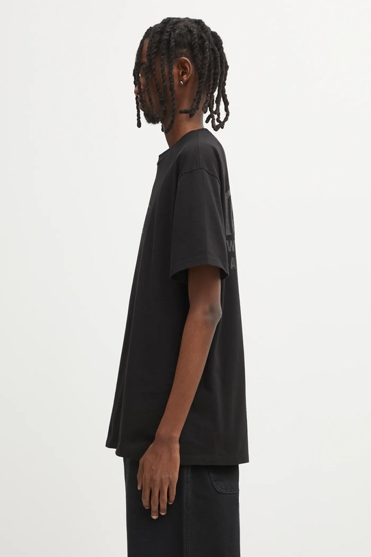 Carhartt WIP t-shirt bawełniany S/S Four Star T-Shirt I035443.89XX czarny AW25