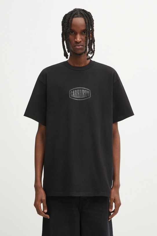 Odzież Carhartt WIP t-shirt bawełniany S/S Four Star T-Shirt I035443.89XX czarny
