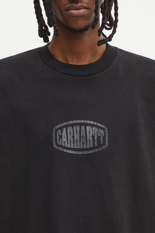 Carhartt WIP t-shirt bawełniany S/S Four Star T-Shirt czarny I035443.89XX