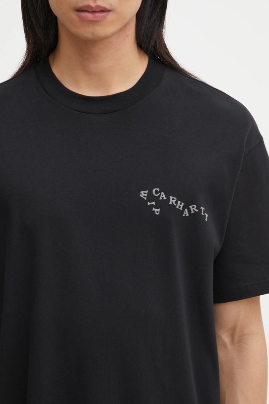 Carhartt WIP t-shirt bawełniany S/S Okniceok 01 T-Shirt czarny I035440.89XX