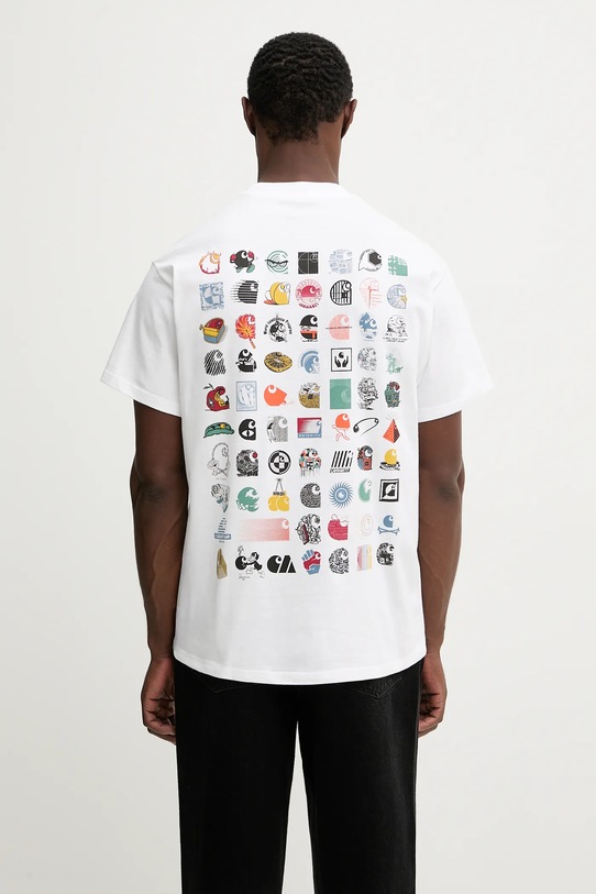 Carhartt WIP t-shirt bawełniany S/S C Logo Archive T-Shirt nadruk biały I035439.02XX
