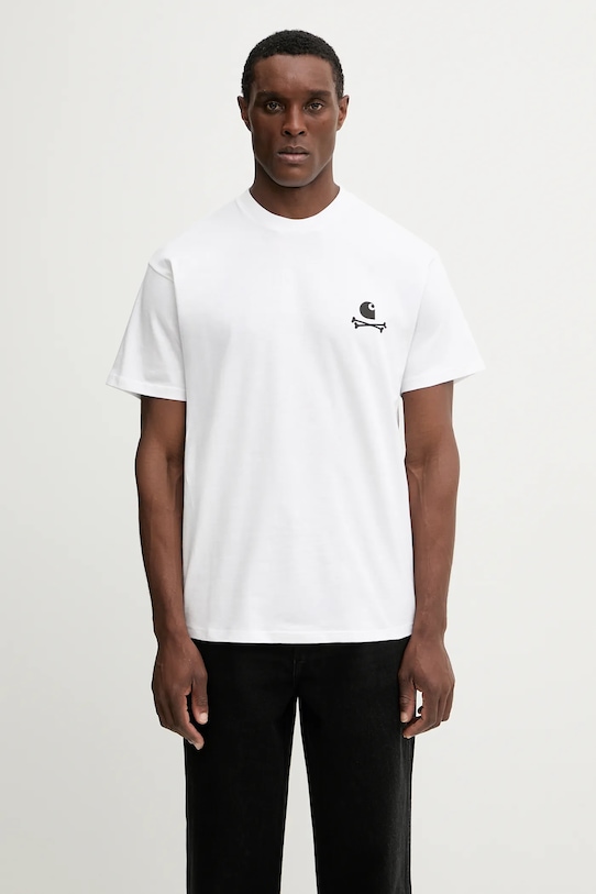 Odzież Carhartt WIP t-shirt bawełniany S/S C Logo Archive T-Shirt I035439.02XX biały