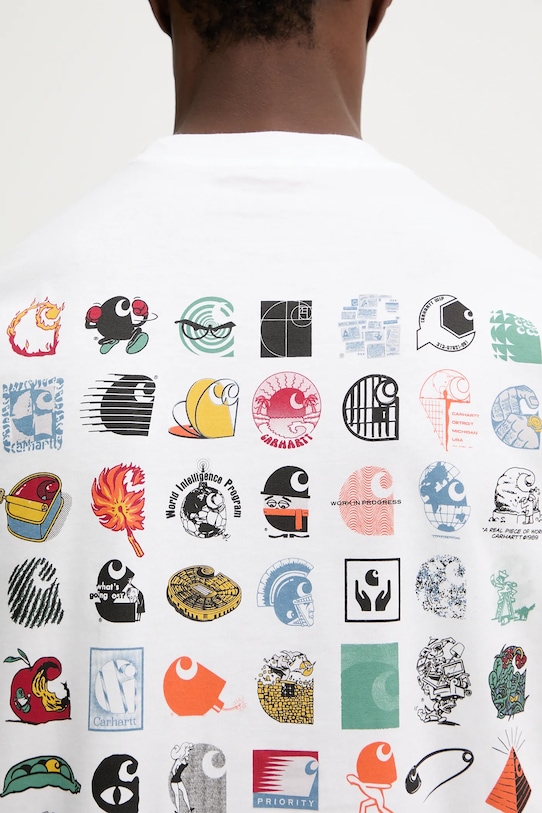 Carhartt WIP t-shirt bawełniany S/S C Logo Archive T-Shirt I035439.02XX biały