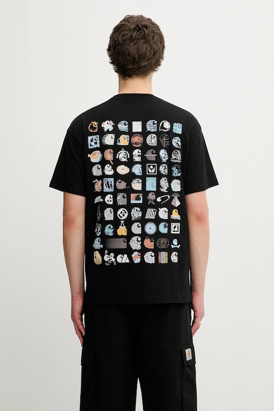 Carhartt WIP t-shirt bawełniany S/S C Logo Archive T-Shirt nadruk czarny I035439.89XX