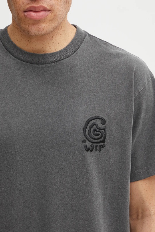 Carhartt WIP t-shirt bawełniany S/S Helix Redux T-Shirt szary I035485.89GD