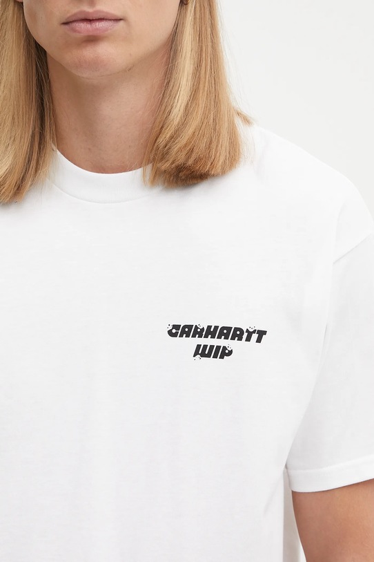 Carhartt WIP t-shirt bawełniany S/S Wiptopia T-Shirt biały I035492.02XX