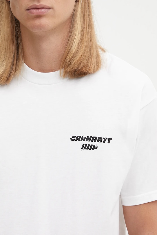 Бавовняна футболка Carhartt WIP S/S Wiptopia T-Shirt білий I035492.02XX