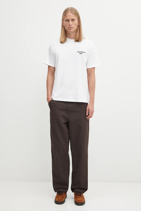 Бавовняна футболка Carhartt WIP S/S Wiptopia T-Shirt I035492.02XX білий