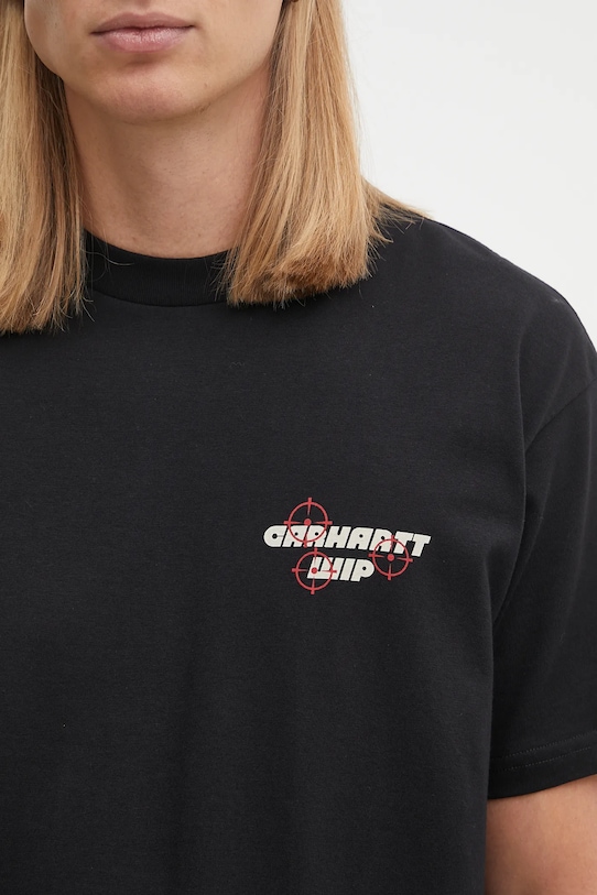 Bavlněné tričko Carhartt WIP S/S Wiptopia T-Shirt černá I035492.89XX