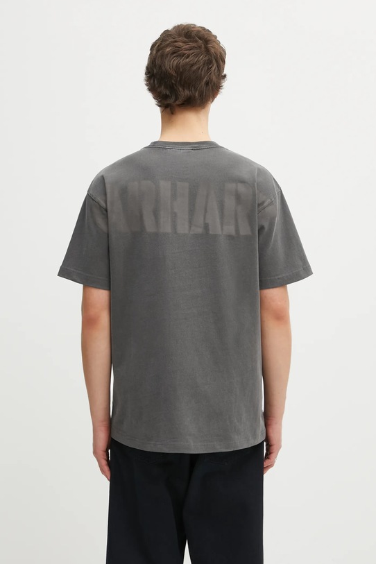 Carhartt WIP t-shirt bawełniany S/S RGGD T-Shirt nadruk szary I035448.89GD