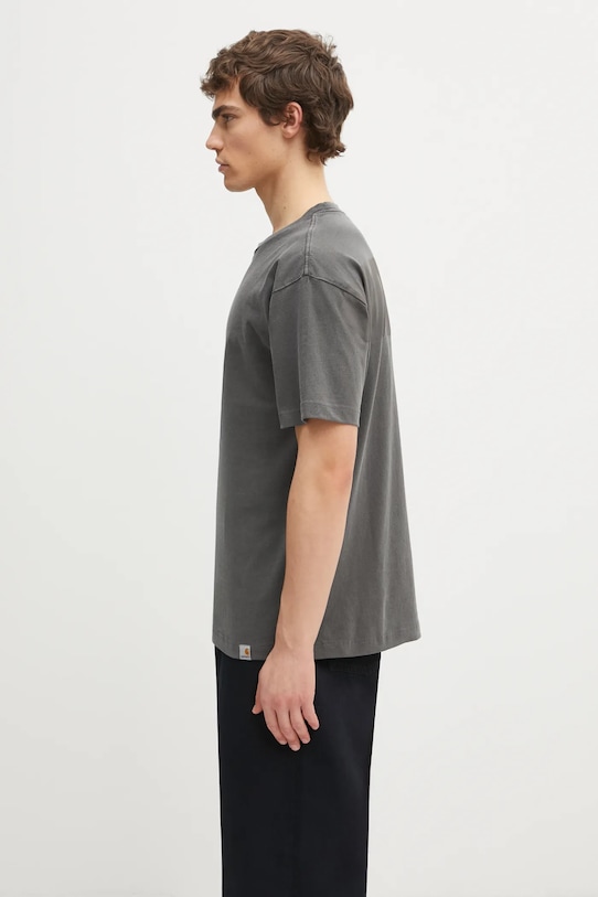 Carhartt WIP t-shirt bawełniany S/S RGGD T-Shirt I035448.89GD szary AW25