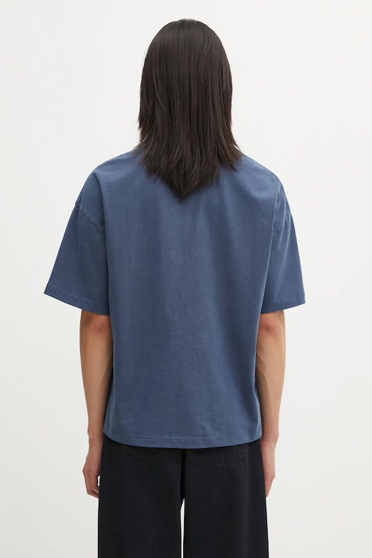 Odzież Carhartt WIP t-shirt bawełniany S/S Benton T-Shirt I035590.VQGD niebieski