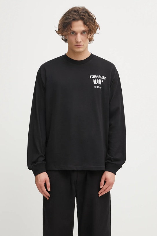 Oblečenie Bavlnené tričko s dlhým rukávom Carhartt WIP L/S Better Dreams T-Shirt I035458.89XX čierna