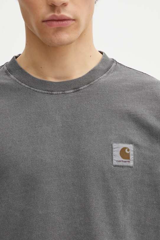 Carhartt WIP longsleeve bawełniany L/S Vista T-Shirt szary I030779.89GD