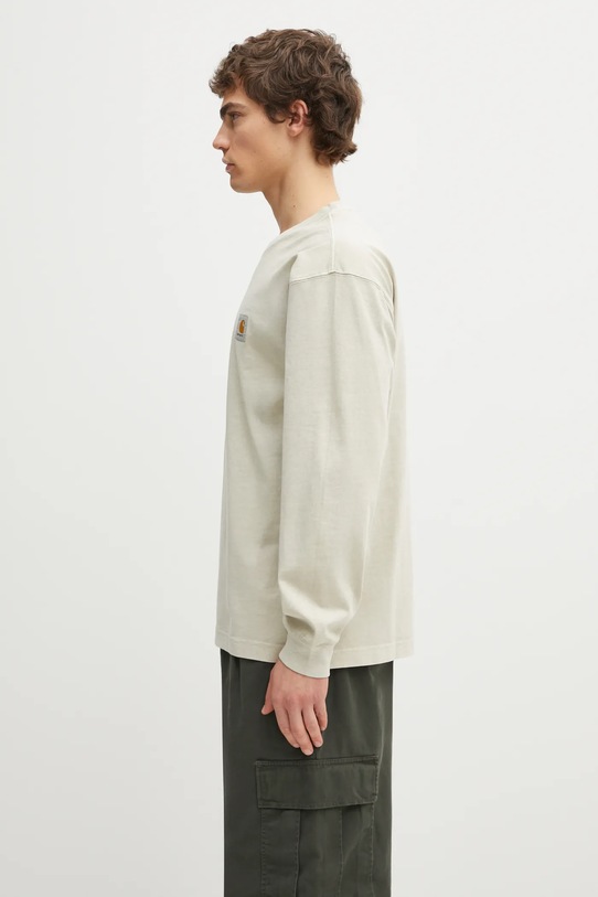 Carhartt WIP longsleeve bawełniany L/S Vista T-Shirt I030779.2LPGD beżowy AW25