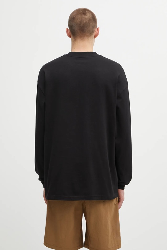 Abbigliamento Carhartt WIP top a maniche lunghe in cotone L/S Schooling Mockneck T-Shirt I035447.K02XX nero
