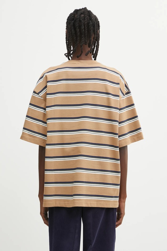 Odzież Carhartt WIP t-shirt bawełniany S/S Holm T-Shirt I035302.37AXX brązowy