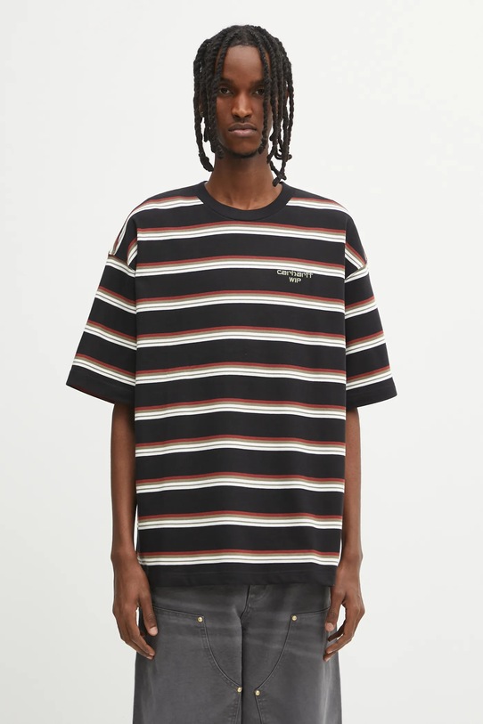 Carhartt WIP t-shirt bawełniany S/S Holm T-Shirt bawełna czarny I035302.37DXX