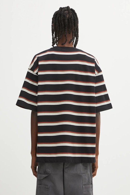 Odzież Carhartt WIP t-shirt bawełniany S/S Holm T-Shirt I035302.37DXX czarny