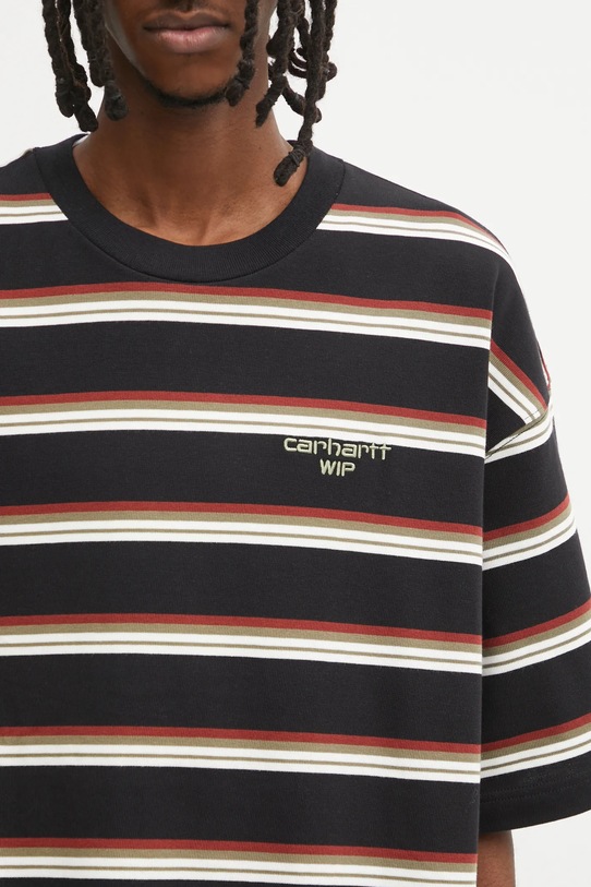 Carhartt WIP t-shirt bawełniany S/S Holm T-Shirt czarny I035302.37DXX