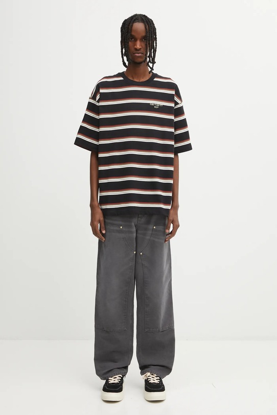 Carhartt WIP t-shirt bawełniany S/S Holm T-Shirt I035302.37DXX czarny