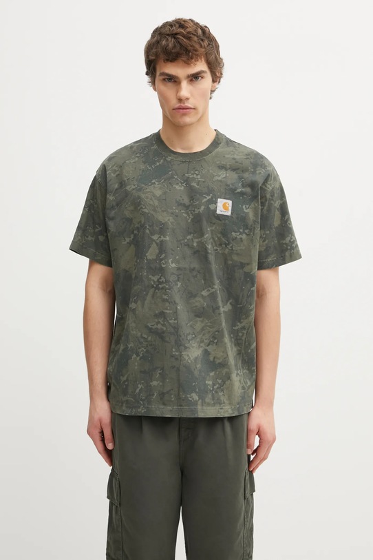Carhartt WIP t-shirt bawełniany S/S Camo Combi T-Shirt bawełna zielony I035859.3G2GD