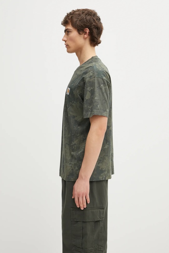 Carhartt WIP t-shirt bawełniany S/S Camo Combi T-Shirt I035859.3G2GD zielony AW25