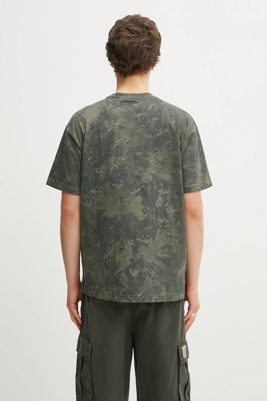 Odzież Carhartt WIP t-shirt bawełniany S/S Camo Combi T-Shirt I035859.3G2GD zielony